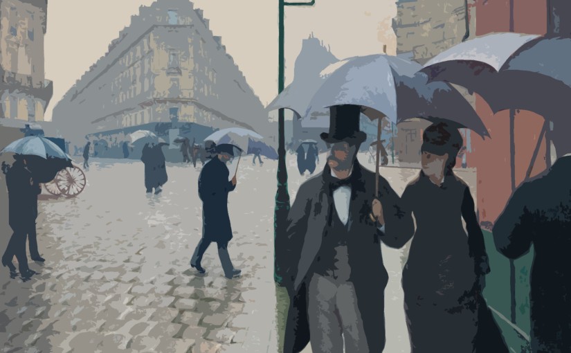 Gustav Caillebotte, "Rue de Paris, temps de pluie", 1877